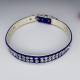 2-Row Velvet Rhinestone Collar